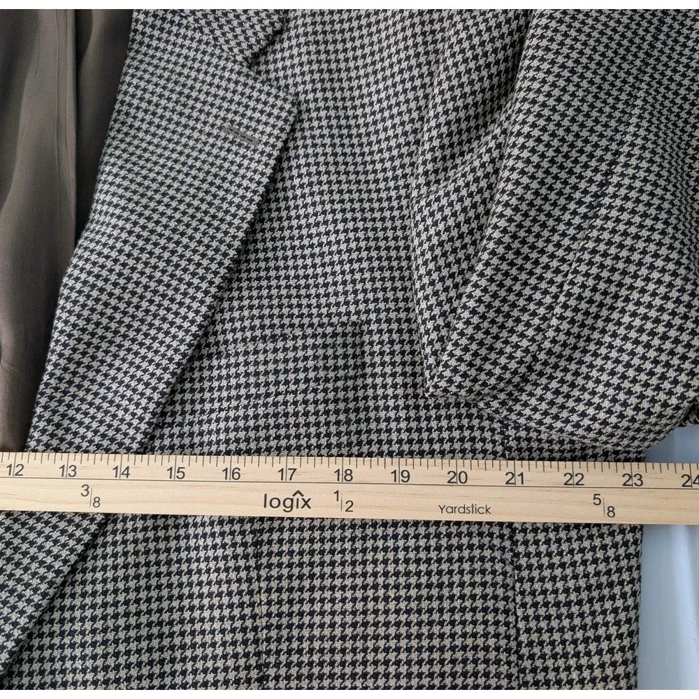 VINTAGE Polo Ralph Lauren Blazer Mens 44R Houndstooth University Club Sport Coat